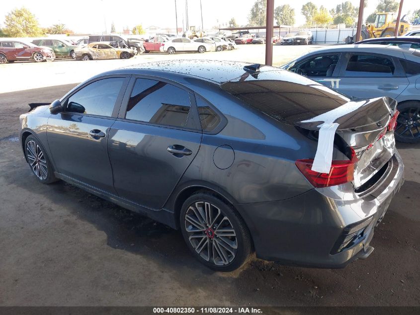 2021 Kia Forte Gt VIN: 3KPF44AC7ME411617 Lot: 40802350