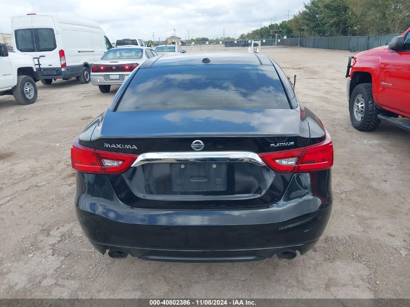 2017 Nissan Maxima 3.5 Platinum VIN: 1N4AA6AP0HC365553 Lot: 40802386