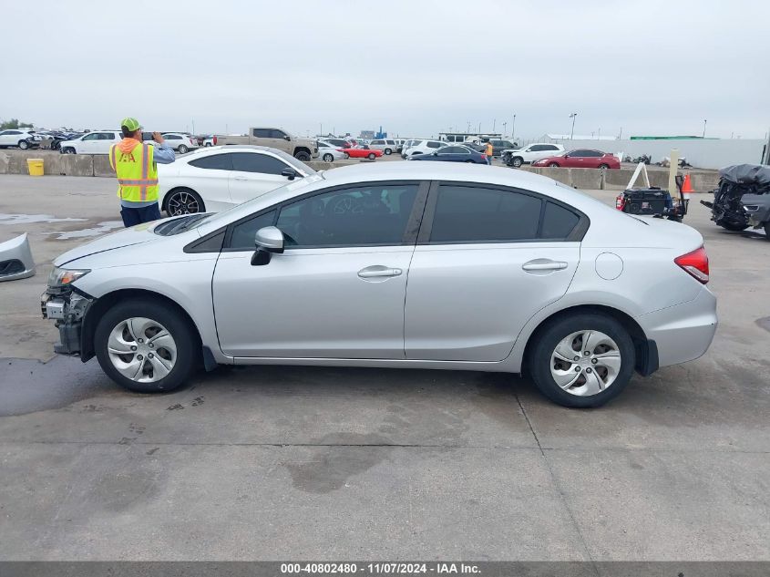 2015 Honda Civic Lx VIN: 19XFB2F55FE080527 Lot: 40802480