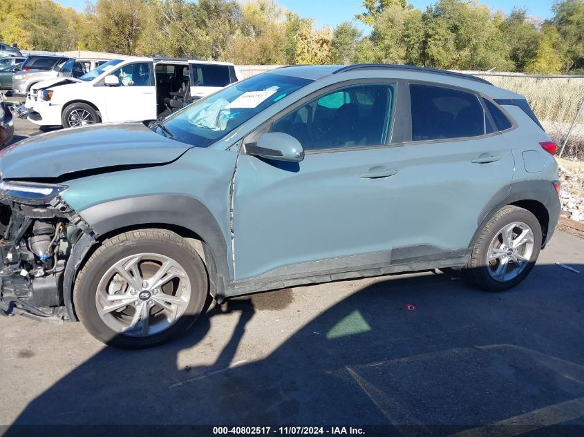 2022 Hyundai Kona Sel VIN: KM8K3CAB5NU913334 Lot: 40802517