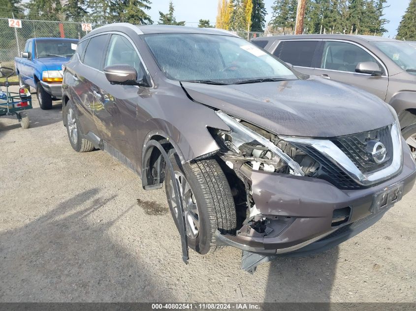 2015 Nissan Murano Sl VIN: 5N1AZ2MG8FN208115 Lot: 40802541