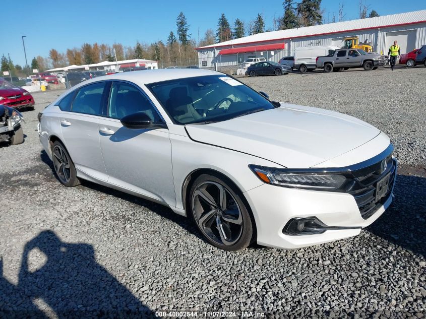 2022 Honda Accord Sport VIN: 1HGCV1F30NA106652 Lot: 40802544