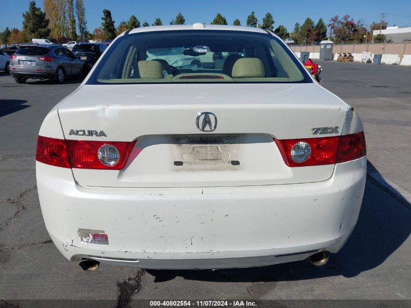 2005 Acura Tsx VIN: JH4CL96895C002601 Lot: 40802554