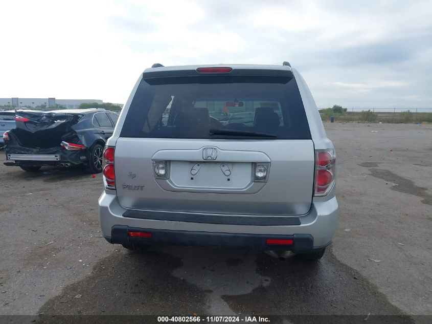 2006 Honda Pilot Ex-L VIN: 5FNYF28646B021398 Lot: 40802566