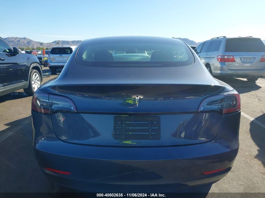 2023 Tesla Model 3 Rear-Wheel Drive VIN: 5YJ3E1EA0PF454573 Lot: 40802635