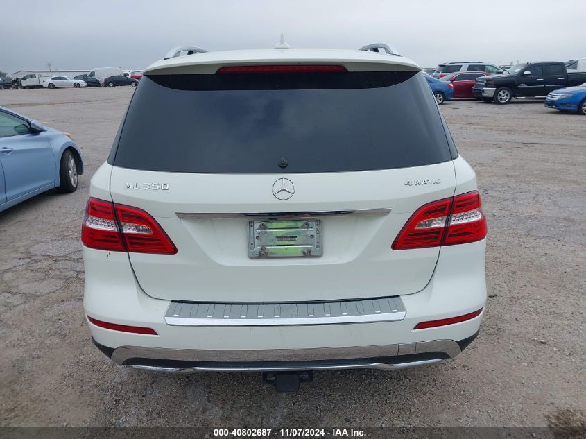 2012 Mercedes-Benz Ml 350 4Matic VIN: 4JGDA5HB3CA029245 Lot: 40802687