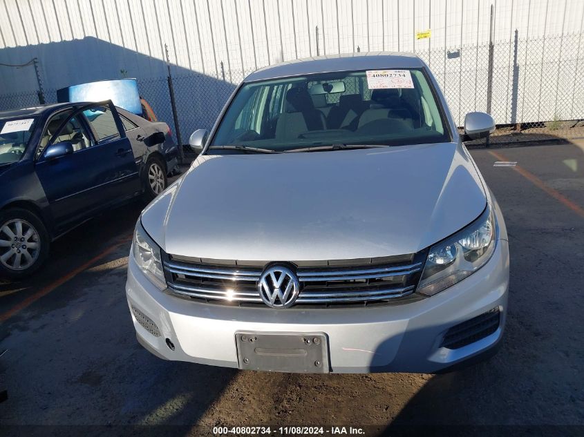 2012 Volkswagen Tiguan S VIN: WVGAV7AX4CW520418 Lot: 40802734