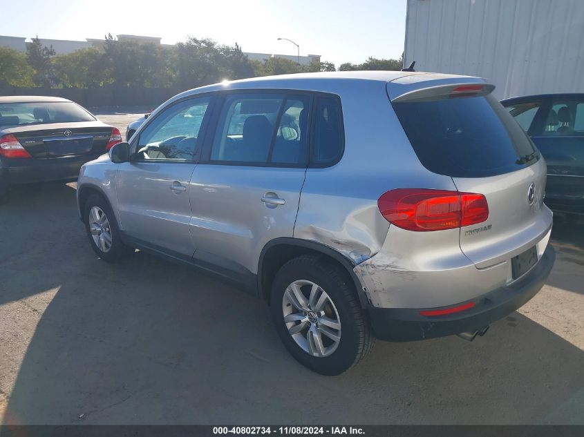 2012 Volkswagen Tiguan S VIN: WVGAV7AX4CW520418 Lot: 40802734