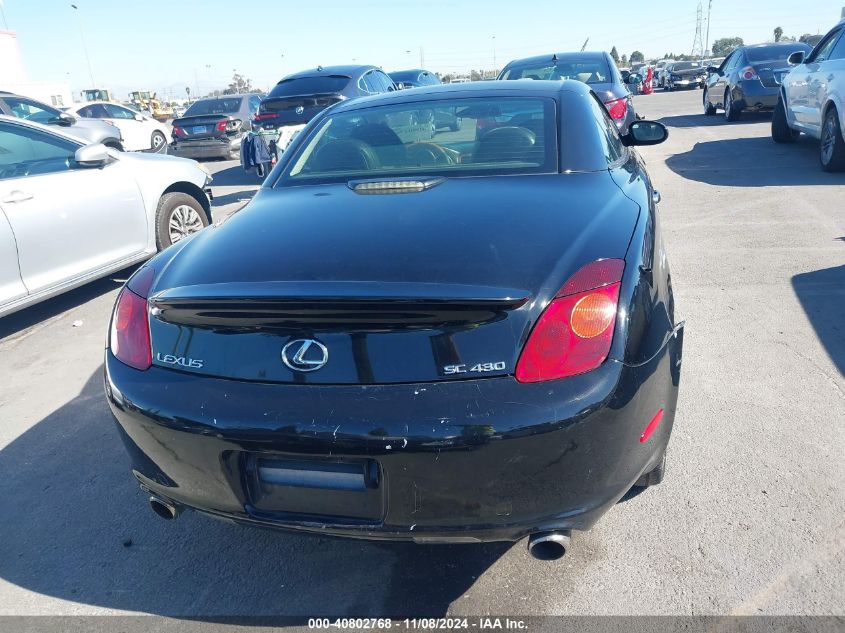 2002 Lexus Sc 430 VIN: JTHFN48Y920025154 Lot: 40802768