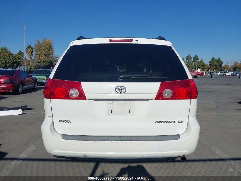 2007 Toyota Sienna Le VIN: 5TDZK23C17S079916 Lot: 40802773