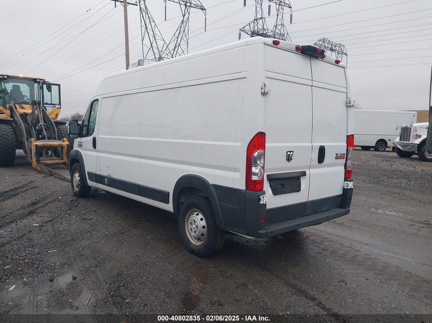 Vin: 3c6trvdg4je154184, lot: 41292350, ram promaster 2500 high roof 159 wb 20183