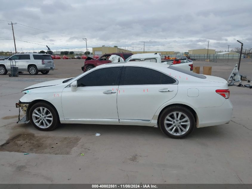 2012 Lexus Es 350 VIN: JTHBK1EGXC2511429 Lot: 40802881