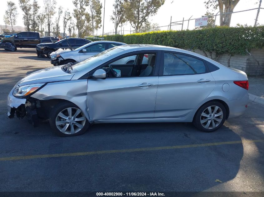 2014 Hyundai Accent Gls VIN: KMHCU4AE3EU591701 Lot: 40802900