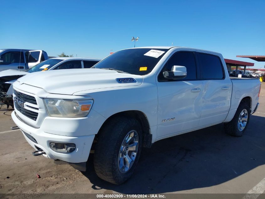 2019 Ram 1500 Big Horn/Lone Star 4X4 5'7 Box VIN: 1C6SRFFT3KN624715 Lot: 40802909