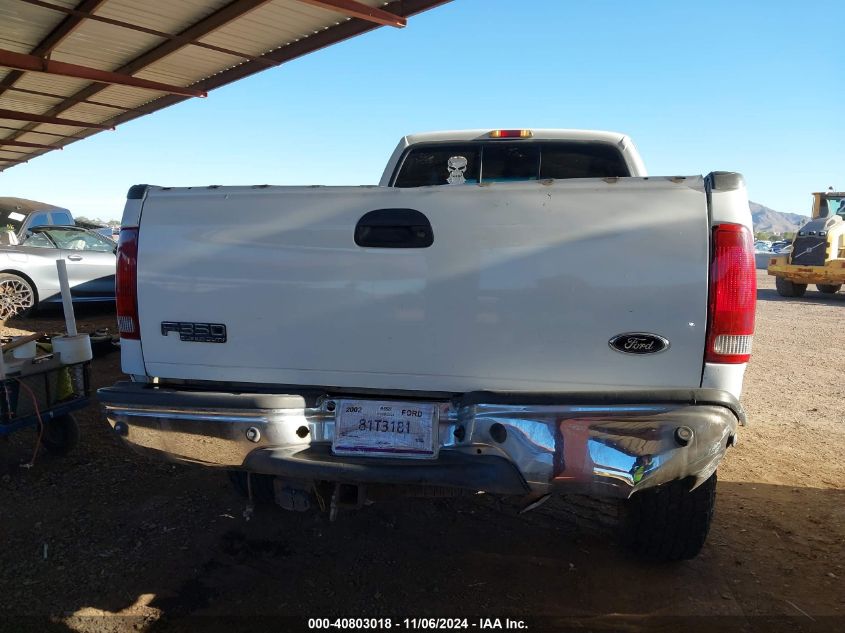 2002 Ford F-350 Lariat/Xl/Xlt VIN: 1FTSW31F22EB66568 Lot: 40803018