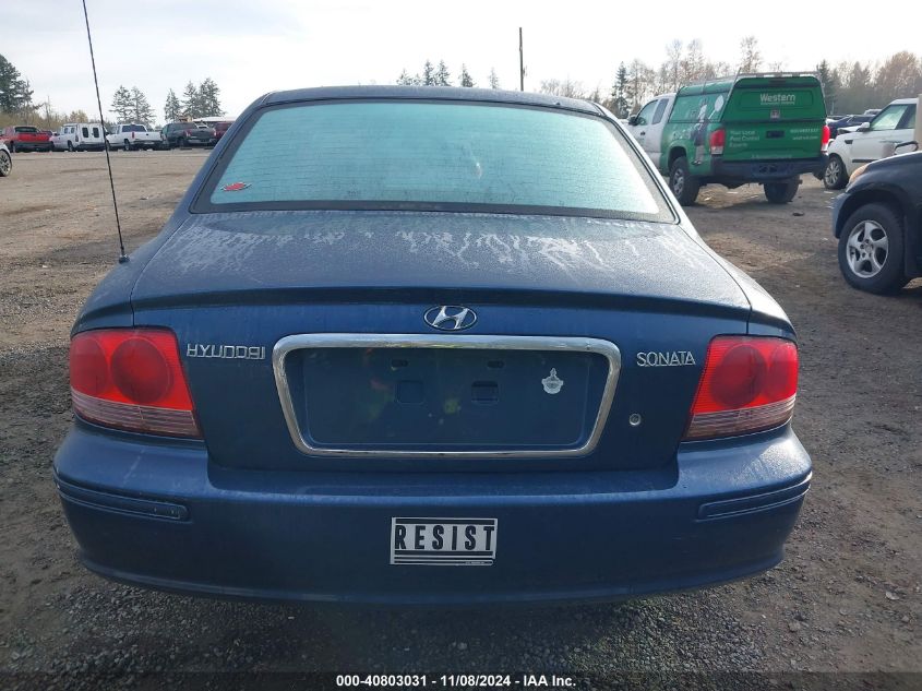 2003 Hyundai Sonata VIN: KMHWF25S83A851374 Lot: 40803031