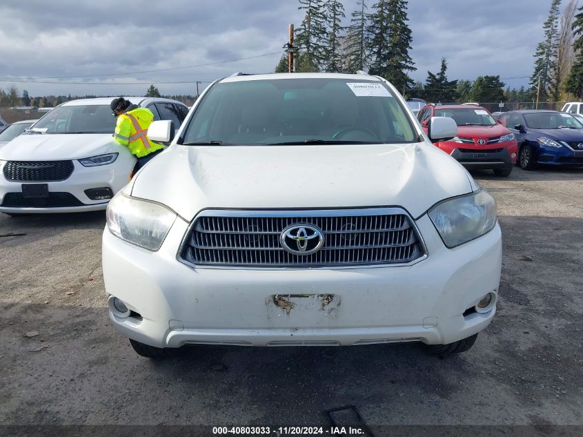 2009 Toyota Highlander Hybrid Limited VIN: JTEEW44A992030531 Lot: 40803033