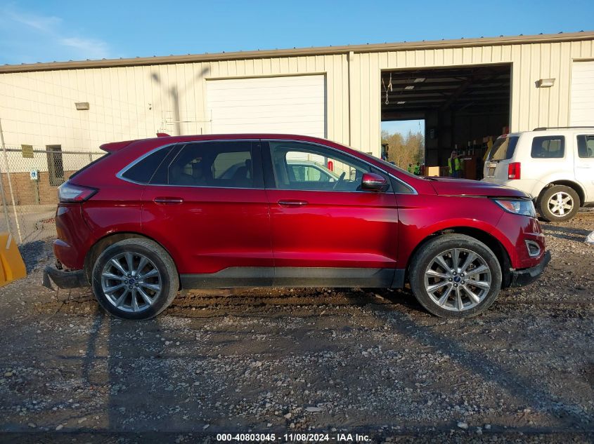 2018 Ford Edge Titanium VIN: 2FMPK3K8XJBC57885 Lot: 40803045