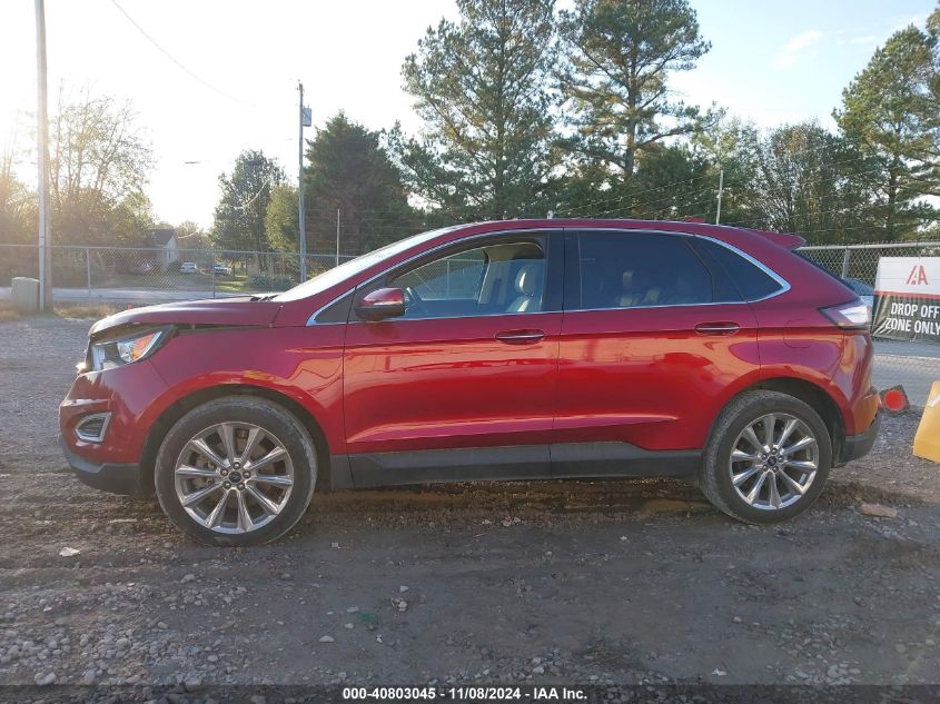 2018 Ford Edge Titanium VIN: 2FMPK3K8XJBC57885 Lot: 40803045