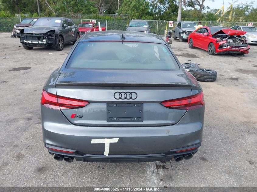 2023 Audi S5 Premium Plus Tfsi Quattro Tiptronic VIN: WAUP4AF5XPA039188 Lot: 40803625