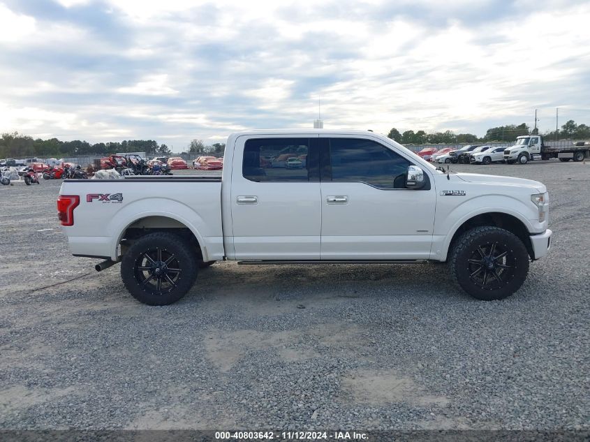 2015 FORD F-150 PLATINUM - 1FTEW1EG7FFC71787