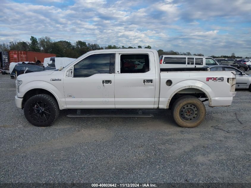 2015 FORD F-150 PLATINUM - 1FTEW1EG7FFC71787