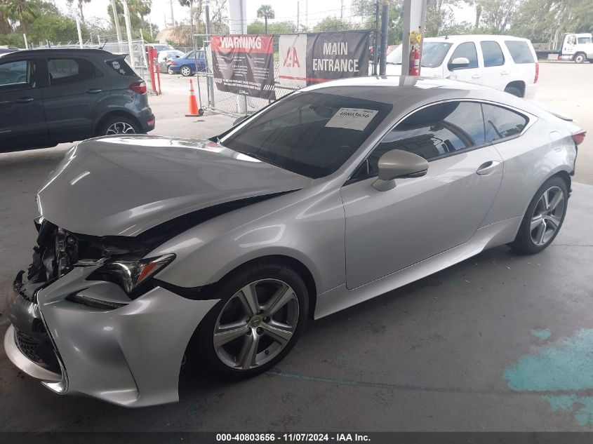 2016 Lexus Rc 200T VIN: JTHHA5BC6G5003663 Lot: 40803656