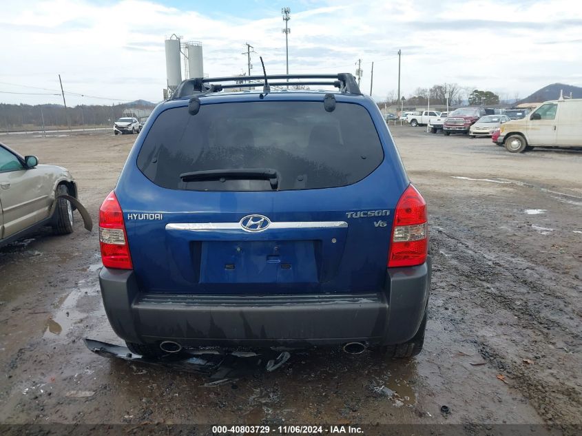 2006 Hyundai Tucson Gls/Limited VIN: KM8JN12DX6U290210 Lot: 40803729