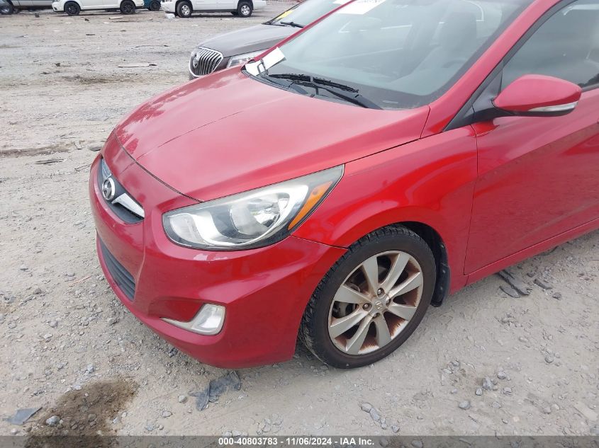 2013 Hyundai Accent Se VIN: KMHCU5AE0DU097168 Lot: 40803783