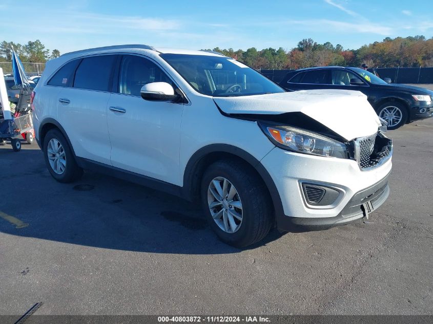 VIN 5XYPG4A30JG395061 2018 KIA Sorento, 2.4L Lx no.1