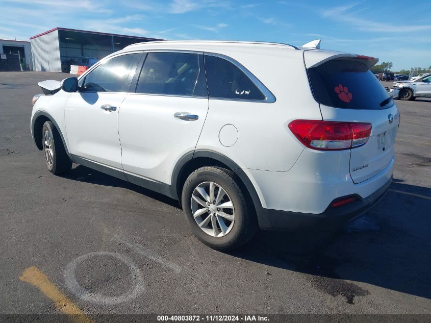 VIN 5XYPG4A30JG395061 2018 KIA Sorento, 2.4L Lx no.3