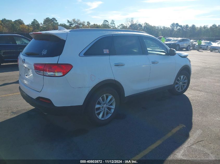 VIN 5XYPG4A30JG395061 2018 KIA Sorento, 2.4L Lx no.4