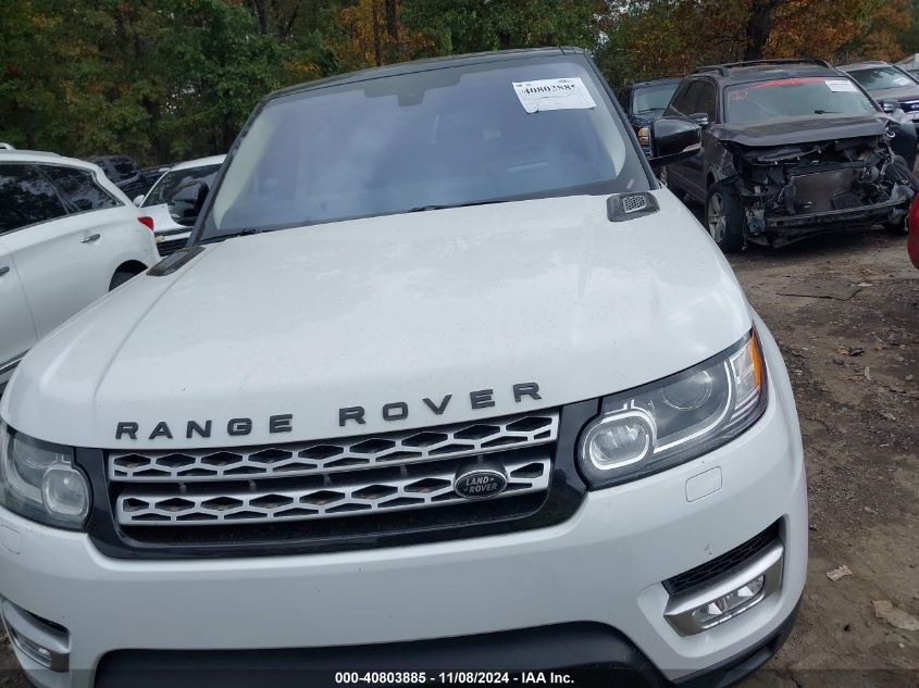 2016 Land Rover Range Rover Sport 3.0L V6 Supercharged Hse VIN: SALWR2VF4GA573621 Lot: 40803885