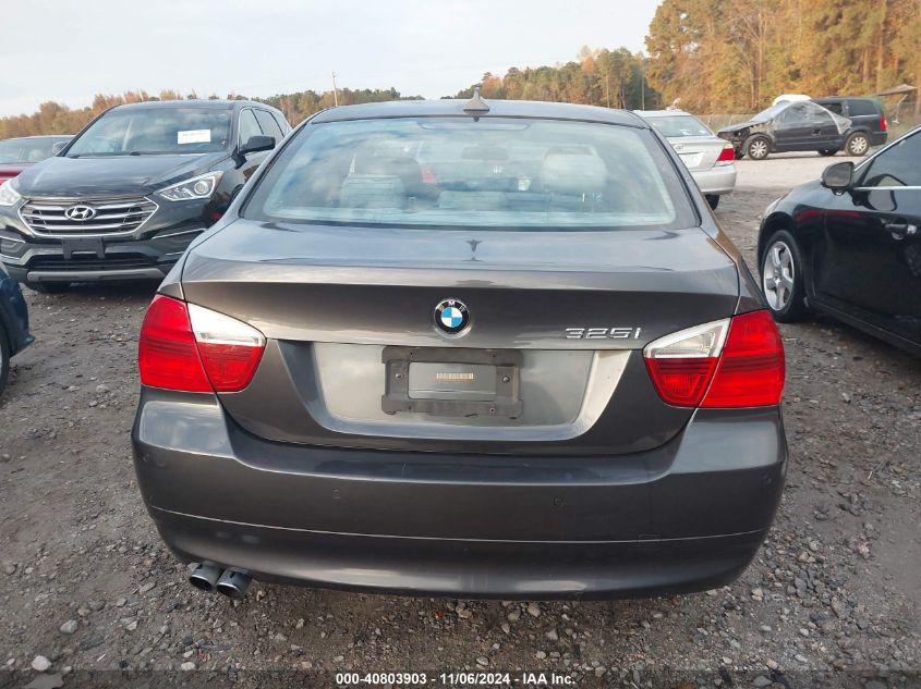 2006 BMW 325I VIN: WBAVB17526NK40893 Lot: 40803903