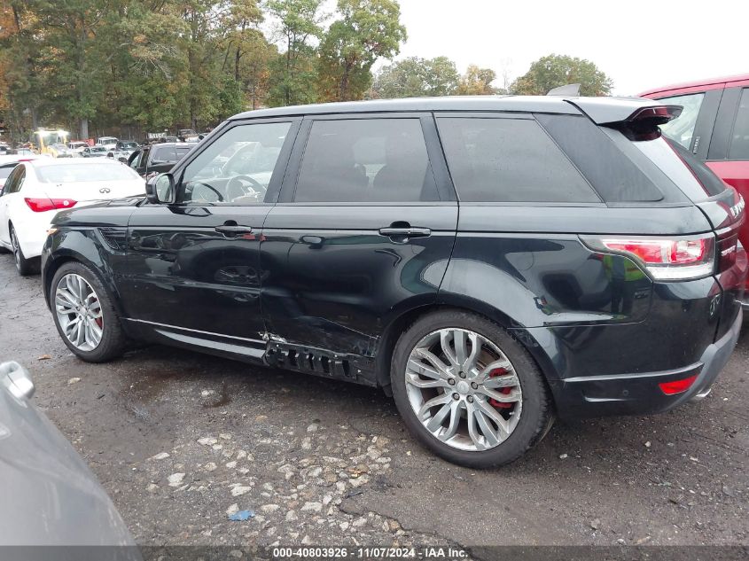 2017 Land Rover Range Rover Sport 3.0L V6 Supercharged Hse Dynamic VIN: SALWV2FV9HA156000 Lot: 40803926