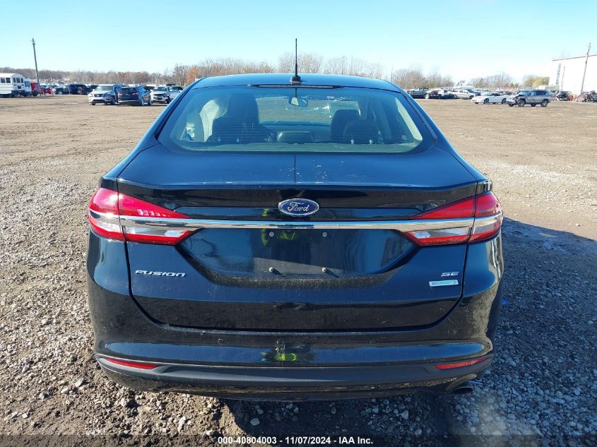 2018 Ford Fusion Se VIN: 3FA6P0HD7JR185880 Lot: 40804003