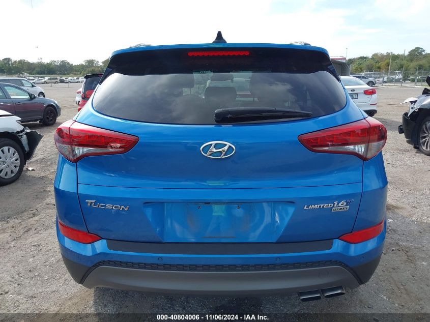 2016 Hyundai Tucson Limited VIN: KM8J33A2XGU147289 Lot: 40804006