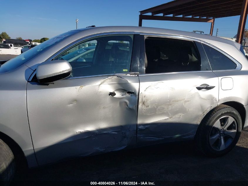 2014 Acura Mdx VIN: 5FRYD3H27EB013110 Lot: 40804026