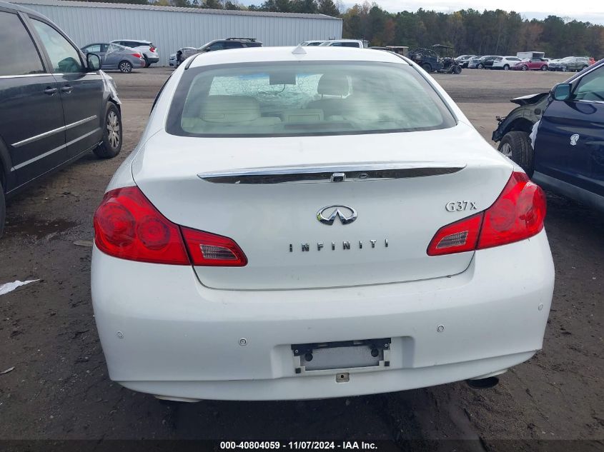 2011 Infiniti G37X VIN: JN1CV6AR8BM407254 Lot: 40804059