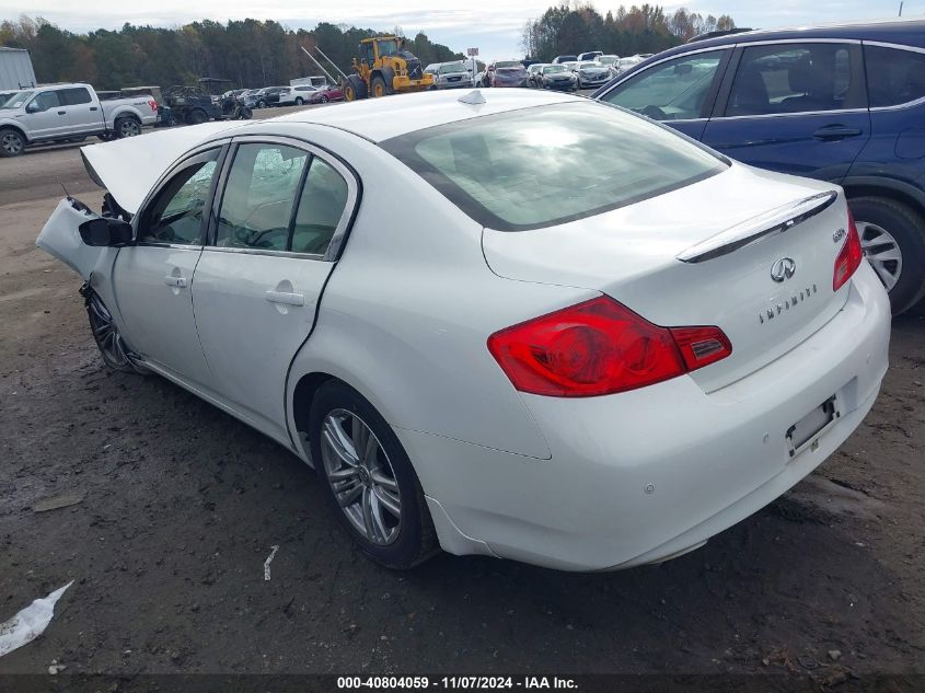 2011 Infiniti G37X VIN: JN1CV6AR8BM407254 Lot: 40804059