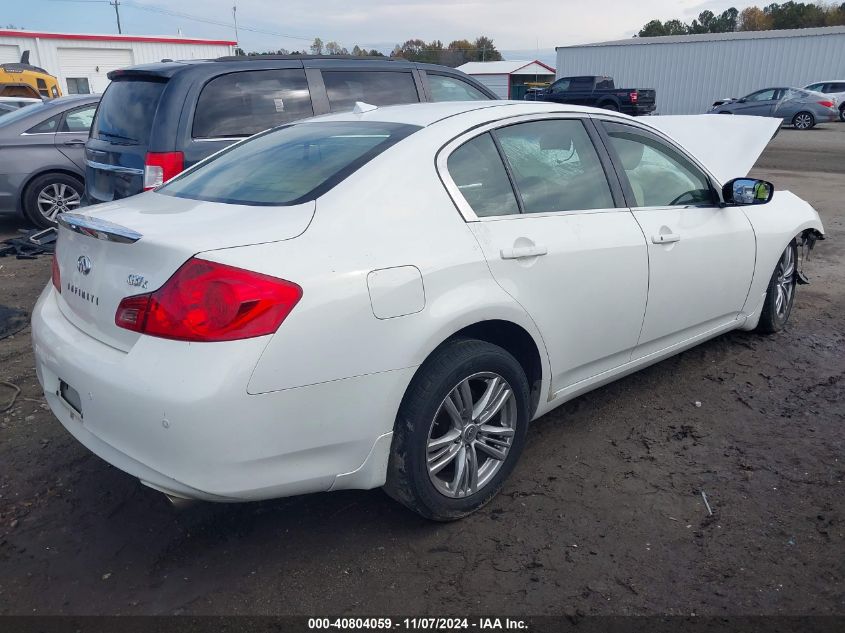 2011 Infiniti G37X VIN: JN1CV6AR8BM407254 Lot: 40804059