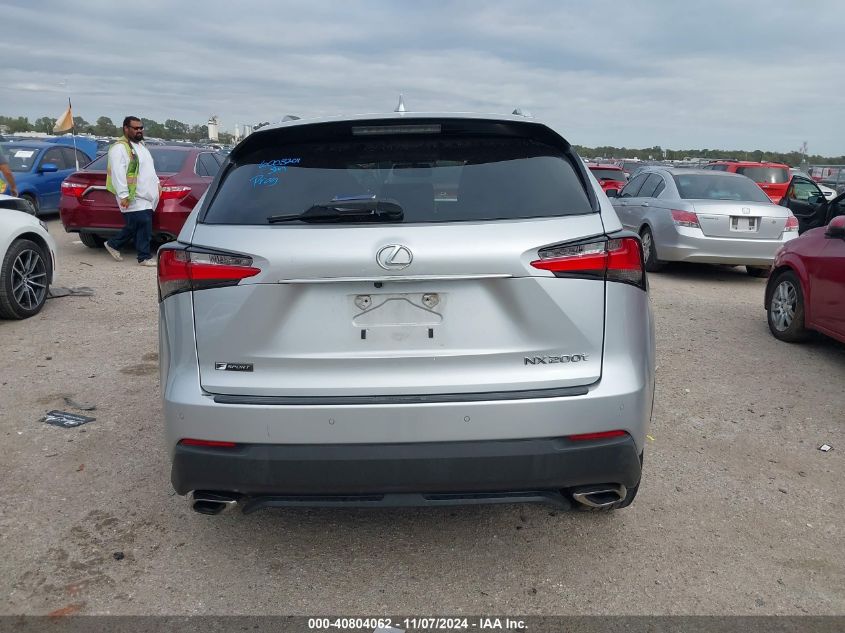 2016 Lexus Nx 200T F Sport VIN: JTJYARBZ8G2023229 Lot: 40804062