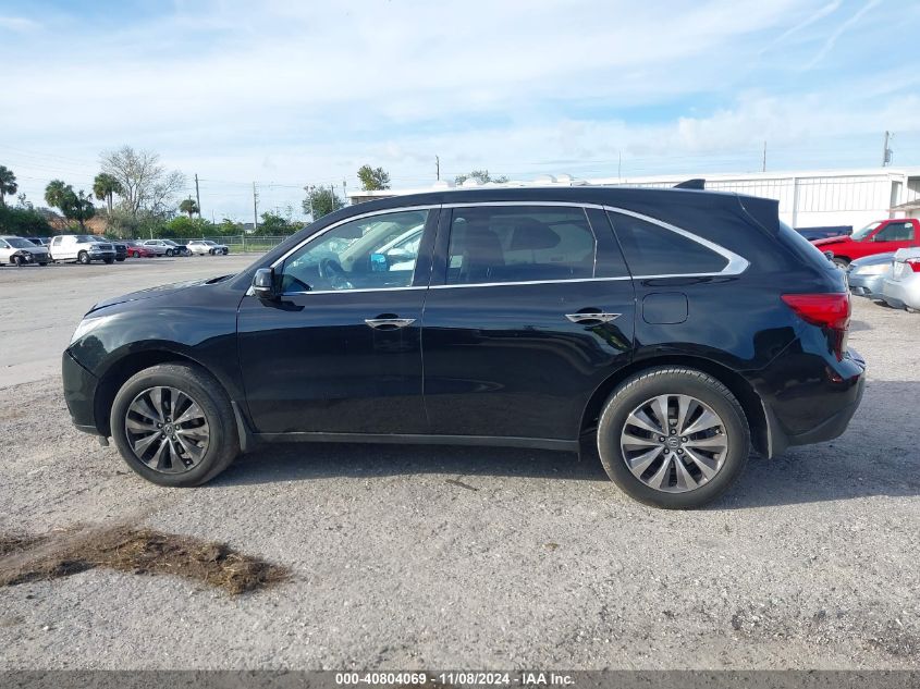 2014 Acura Mdx Technology Package VIN: 5FRYD3H44EB020470 Lot: 40804069