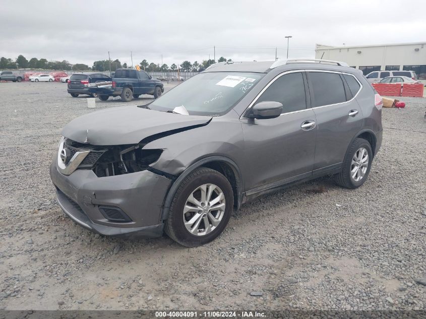 VIN KNMAT2MT6GP725907 2016 Nissan Rogue, SV no.2