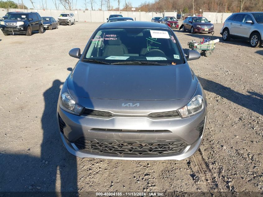 2022 Kia Rio S VIN: 3KPA24AD8NE431868 Lot: 40804185