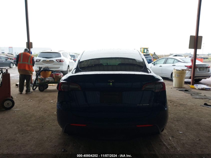 2022 Tesla Model Y Long Range Dual Motor All-Wheel Drive VIN: 7SAYGDEE3NA001744 Lot: 40804202