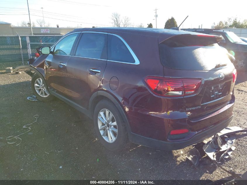 2019 Kia Sorento L/Lx VIN: 5XYPGDA37KG463096 Lot: 40804205