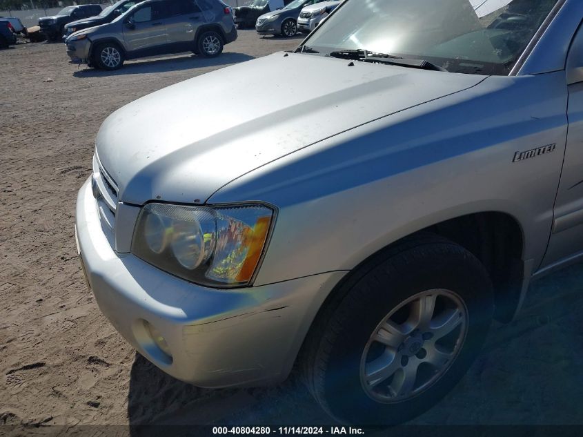 2001 Toyota Highlander V6 VIN: JTEGF21A910019269 Lot: 40804280