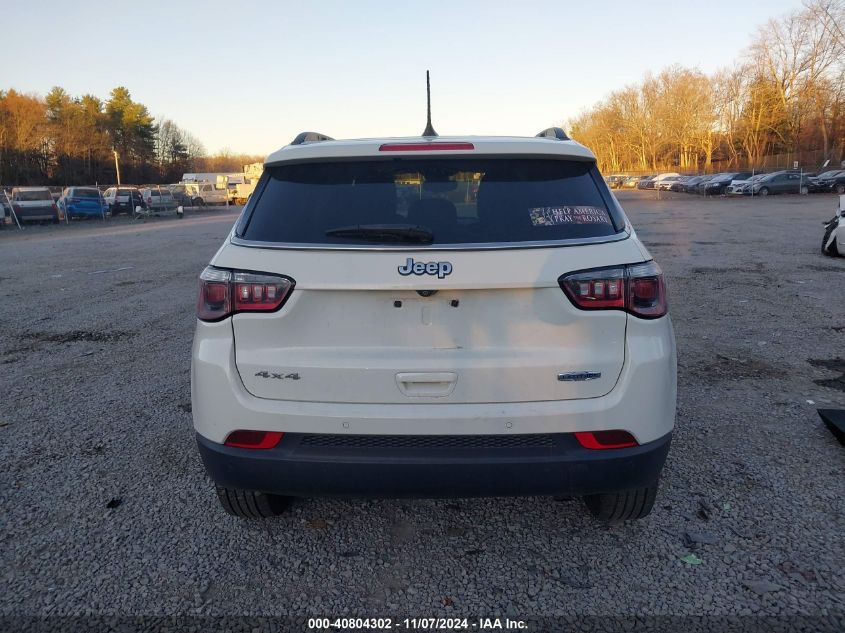 2018 Jeep Compass Latitude 4X4 VIN: 3C4NJDBB7JT332109 Lot: 40804302