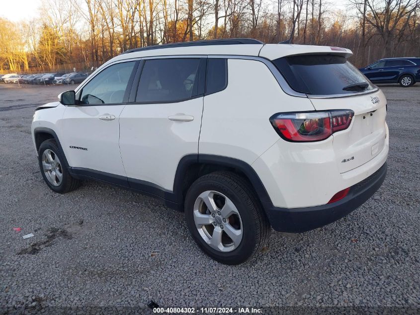 2018 Jeep Compass Latitude 4X4 VIN: 3C4NJDBB7JT332109 Lot: 40804302